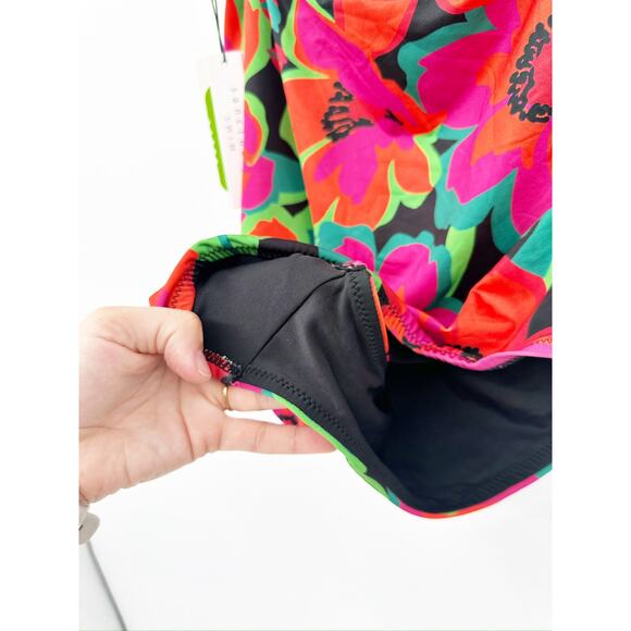 Sanctuary Gardener Floral Printed One Shoulder One Piece Swimsuit Size Small NWT - Picture 4 of 7